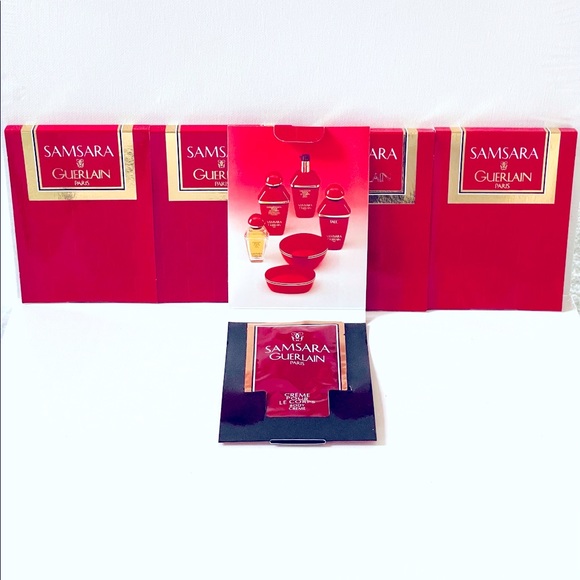 GUERLAIN Other - New Lot of 5x SAMSARA by GUERLAIN Perfumed Moisturizing Body Cream Samplers